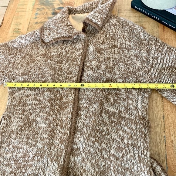 Vintage Robert Chernin Sweater Cardigan Loose Long Winter Autumn Coat Sz Large - Picture 10 of 16